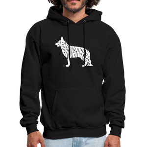 German Shepherd Men's Hoodie - black