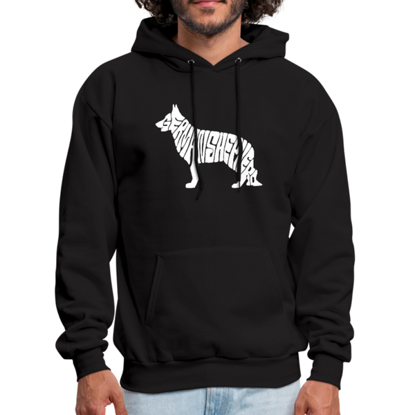 German Shepherd Men's Hoodie - black