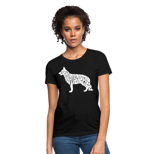 German Shepherd Women's T-Shirt - black