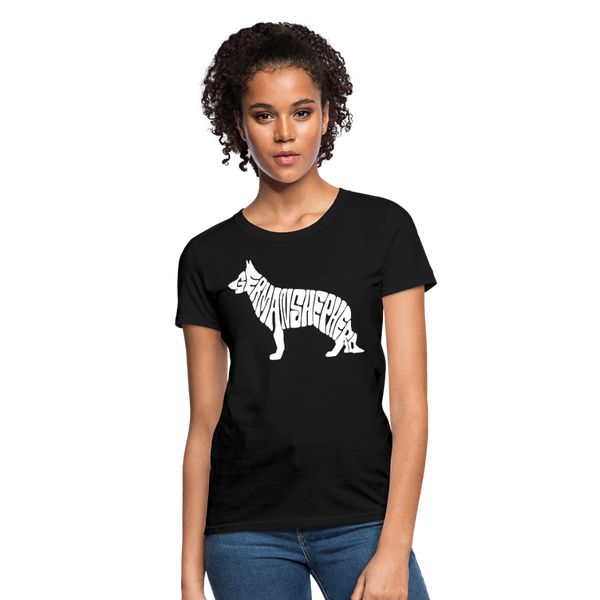 German Shepherd Women's T-Shirt - black