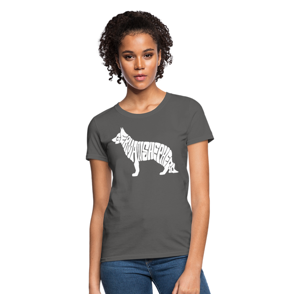 German Shepherd Women's T-Shirt - charcoal