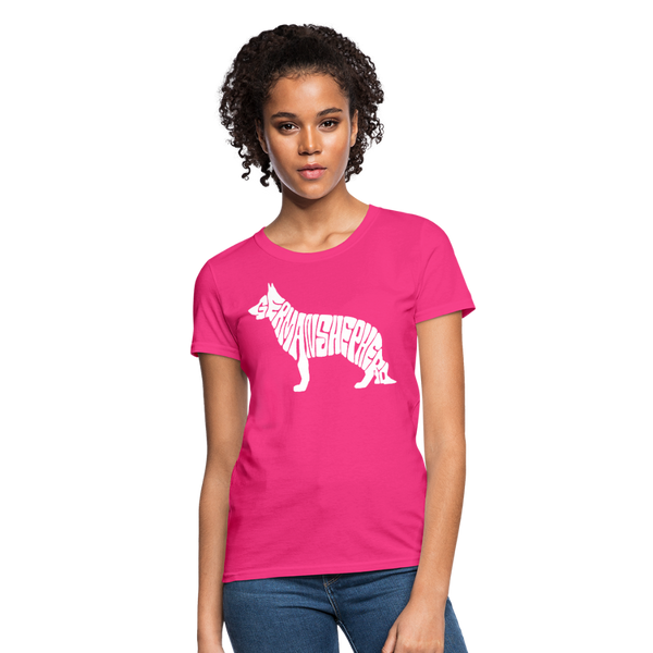 German Shepherd Women's T-Shirt - fuchsia