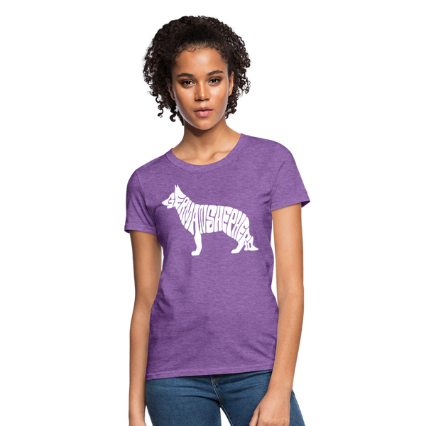 German Shepherd Women's T-Shirt - purple heather