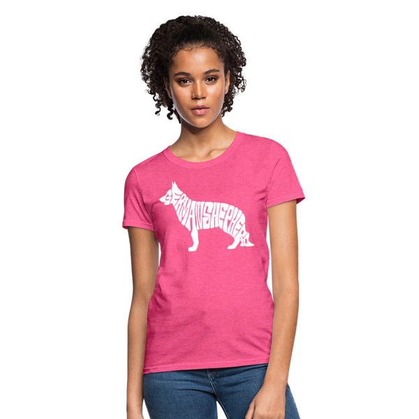 German Shepherd Women's T-Shirt - heather pink