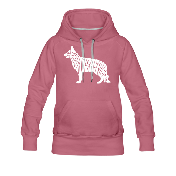 German Shepherd Women’s Premium Hoodie - mauve