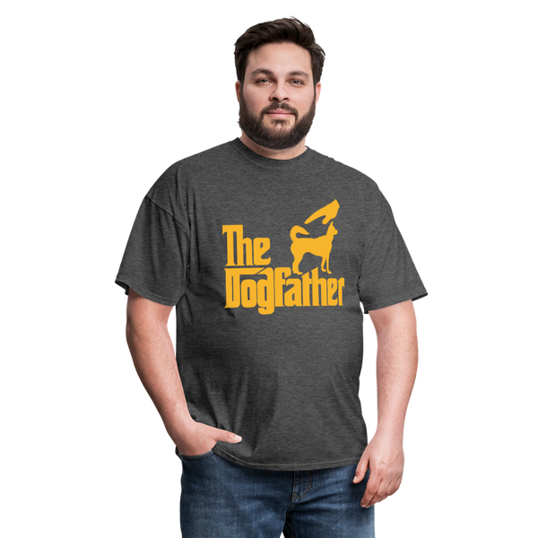 The Dogfather Men's T-Shirt - heather black