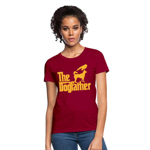 The Dogfather Women's T-Shirt - dark red