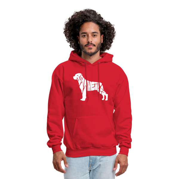 Rottweiler Men's Hoodie - red