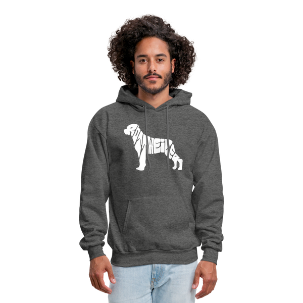 Rottweiler Men's Hoodie - charcoal gray