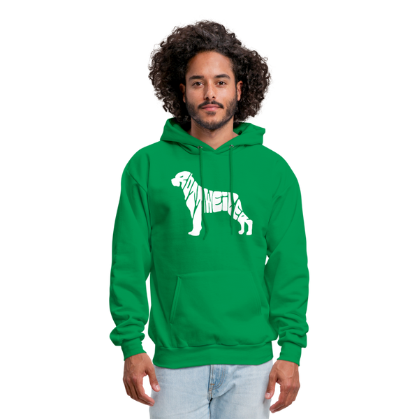 Rottweiler Men's Hoodie - kelly green