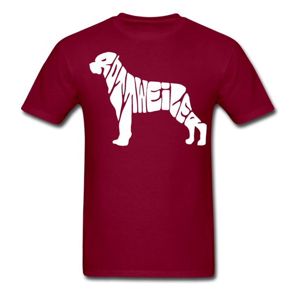 Rottweiler Men's T-Shirt - burgundy