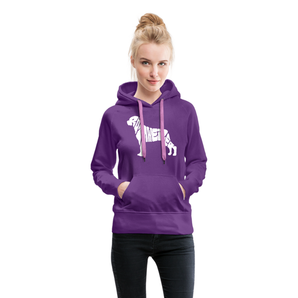 Rottweiler Women’s Premium Hoodie - purple