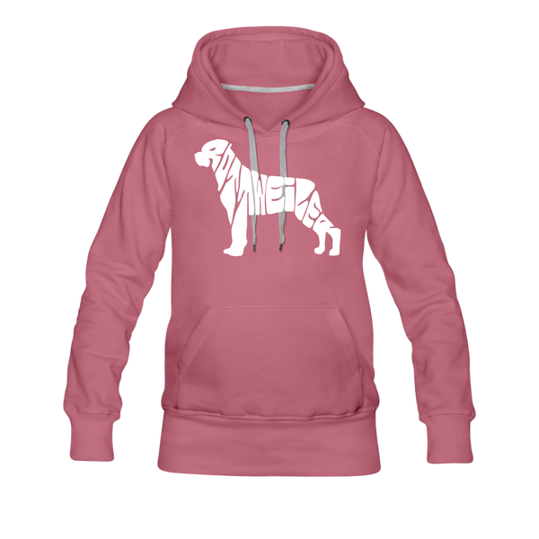 Rottweiler Women’s Premium Hoodie - mauve