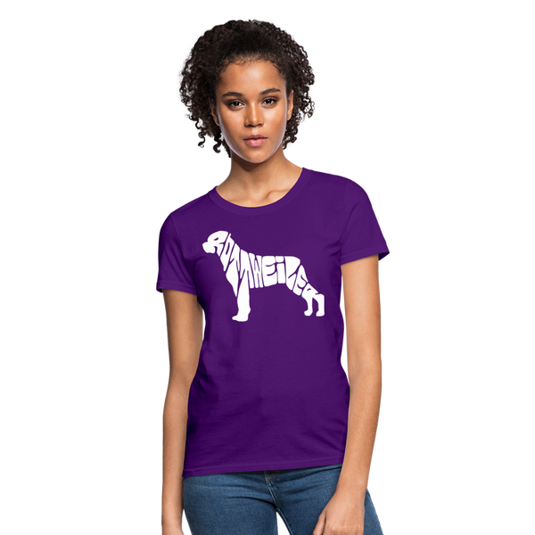 Rottweiler Women's T-Shirt - purple