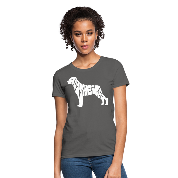 Rottweiler Women's T-Shirt - charcoal