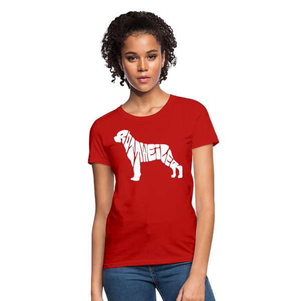 Rottweiler Women's T-Shirt - red