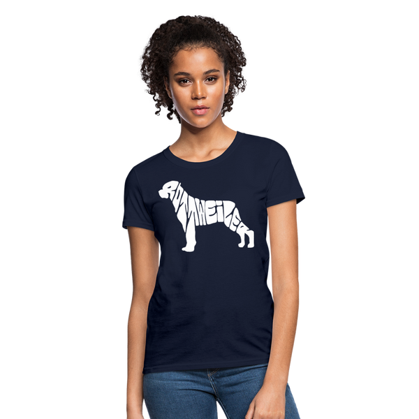 Rottweiler Women's T-Shirt - navy