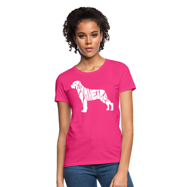 Rottweiler Women's T-Shirt - fuchsia