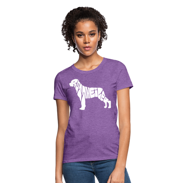Rottweiler Women's T-Shirt - purple heather