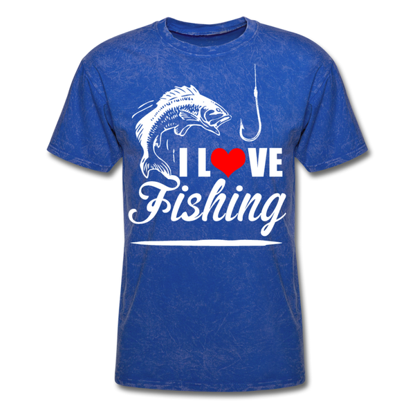 I Love Fishing Men's T-Shirt - mineral royal