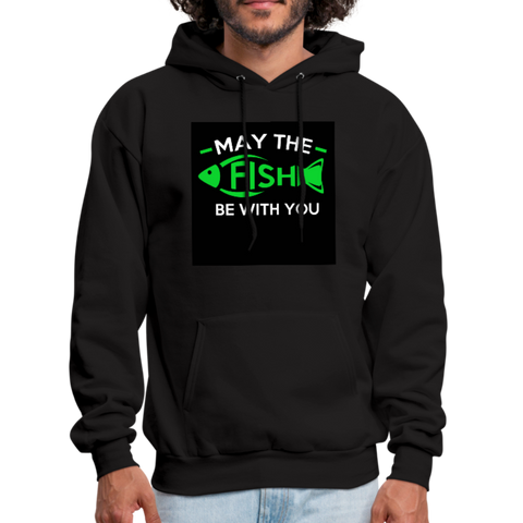 May The Fish Be With You Men's Hoodie - black