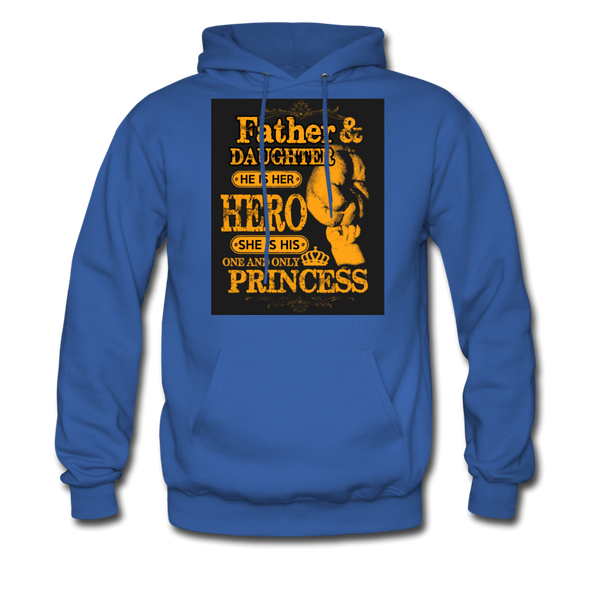 Father & Daughter Hero & Princess Men's Hoodie - royal blue