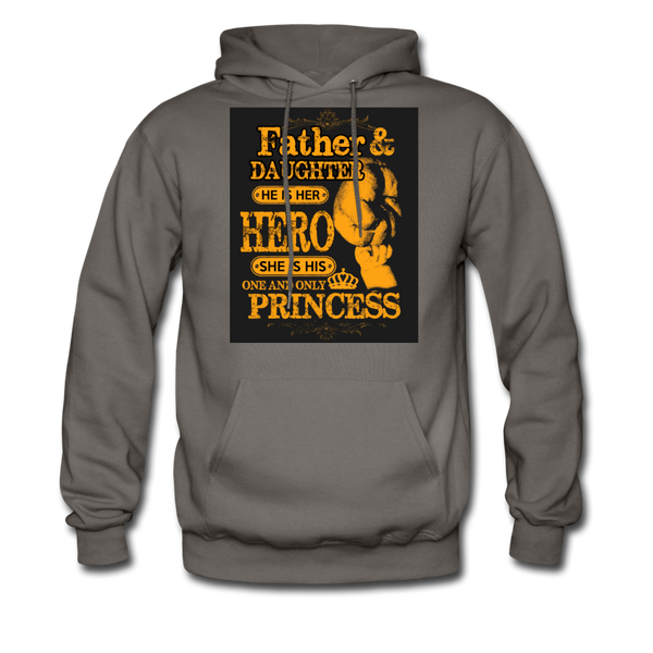 Father & Daughter Hero & Princess Men's Hoodie - asphalt gray