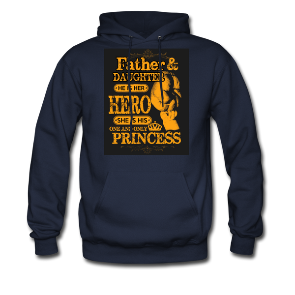 Father & Daughter Hero & Princess Men's Hoodie - navy