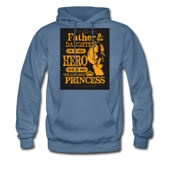 Father & Daughter Hero & Princess Men's Hoodie - denim blue