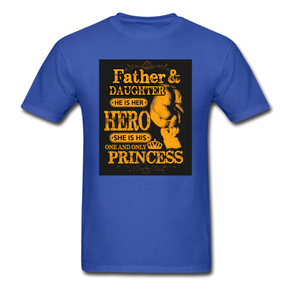 Father & Daughter Hero & Princess Men's T-Shirt - royal blue