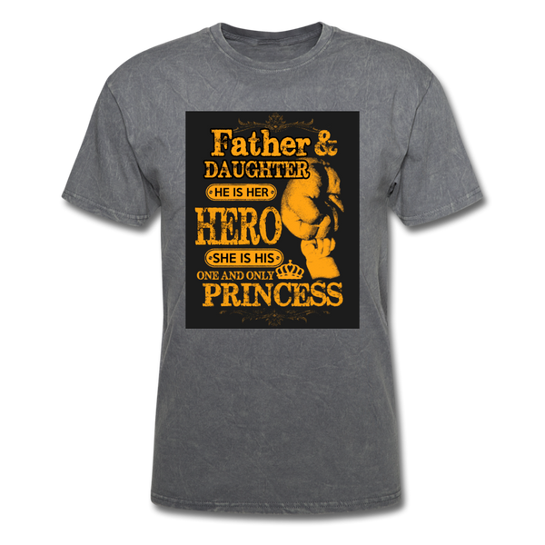 Father & Daughter Hero & Princess Men's T-Shirt - mineral charcoal gray