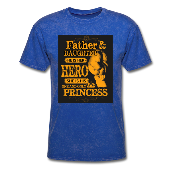 Father & Daughter Hero & Princess Men's T-Shirt - mineral royal