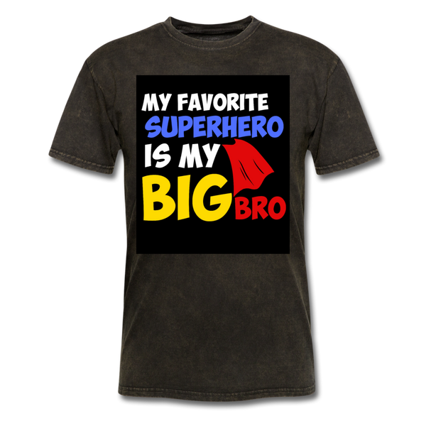 My Favorite Superhero Is My Big Bro Men's T-Shirt - mineral black