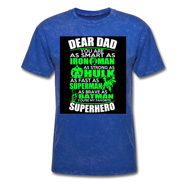 Dear Dad Superhero Men's T-Shirt - mineral royal