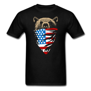 American Bear Men's T-Shirt - black