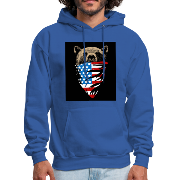 American Bear Men's Hoodie - royal blue