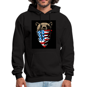 American Bear Men's Hoodie - black