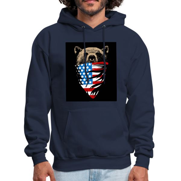 American Bear Men's Hoodie - navy