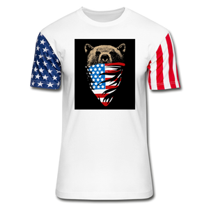 American Bear Declaration Stars & Stripes T-Shirt - white