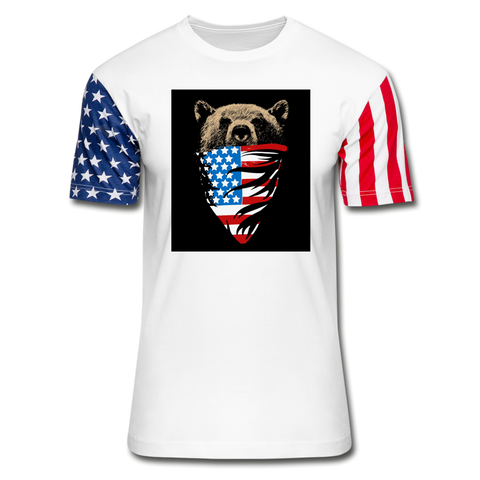 American Bear Declaration Stars & Stripes T-Shirt - white