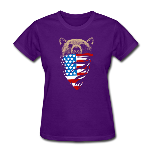 American Bear Women's T-Shirt - purple