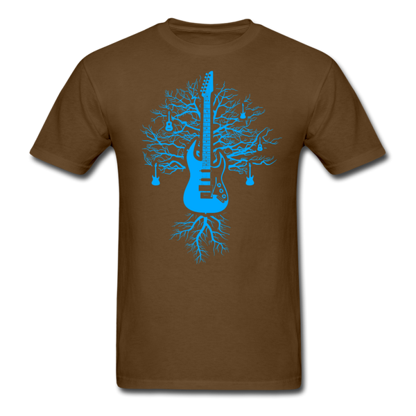 Guitar Tree Of Life Men's T-Shirt - brown