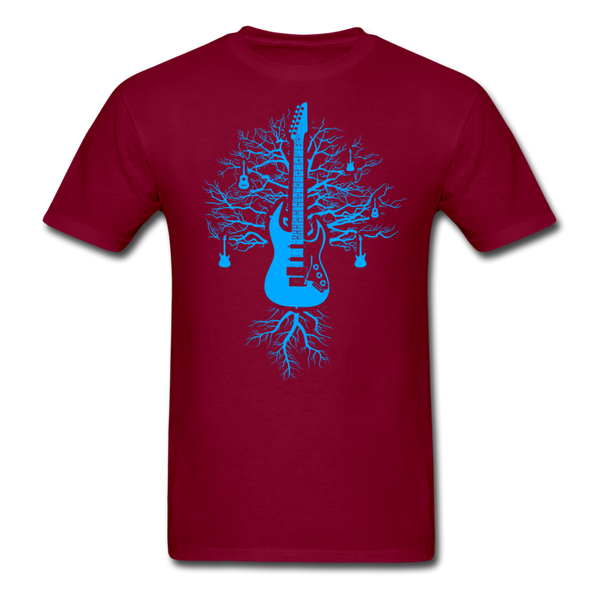 Guitar Tree Of Life Men's T-Shirt - burgundy