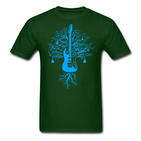 Guitar Tree Of Life Men's T-Shirt - forest green