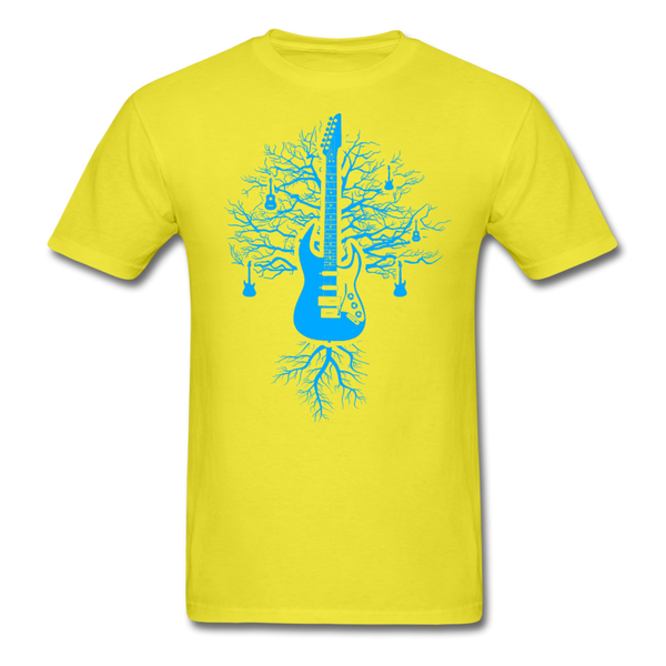 Guitar Tree Of Life Men's T-Shirt - yellow