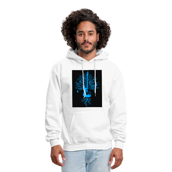 Guitar Tree Of Life Men's Hoodie - white