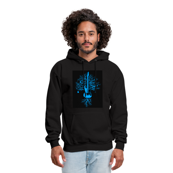 Guitar Tree Of Life Men's Hoodie - black