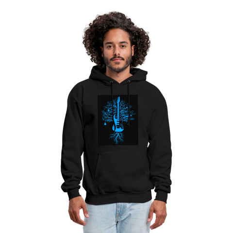 Guitar Tree Of Life Men's Hoodie - black