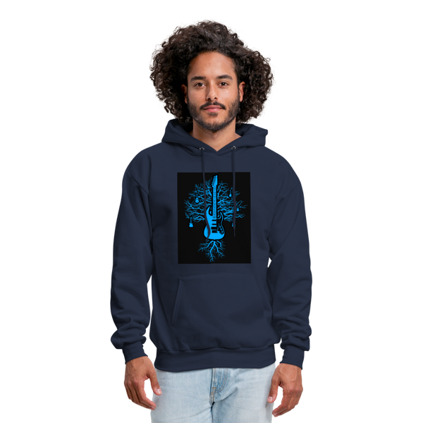 Guitar Tree Of Life Men's Hoodie - navy