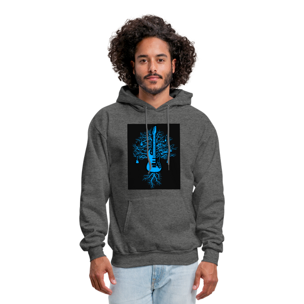 Guitar Tree Of Life Men's Hoodie - charcoal gray